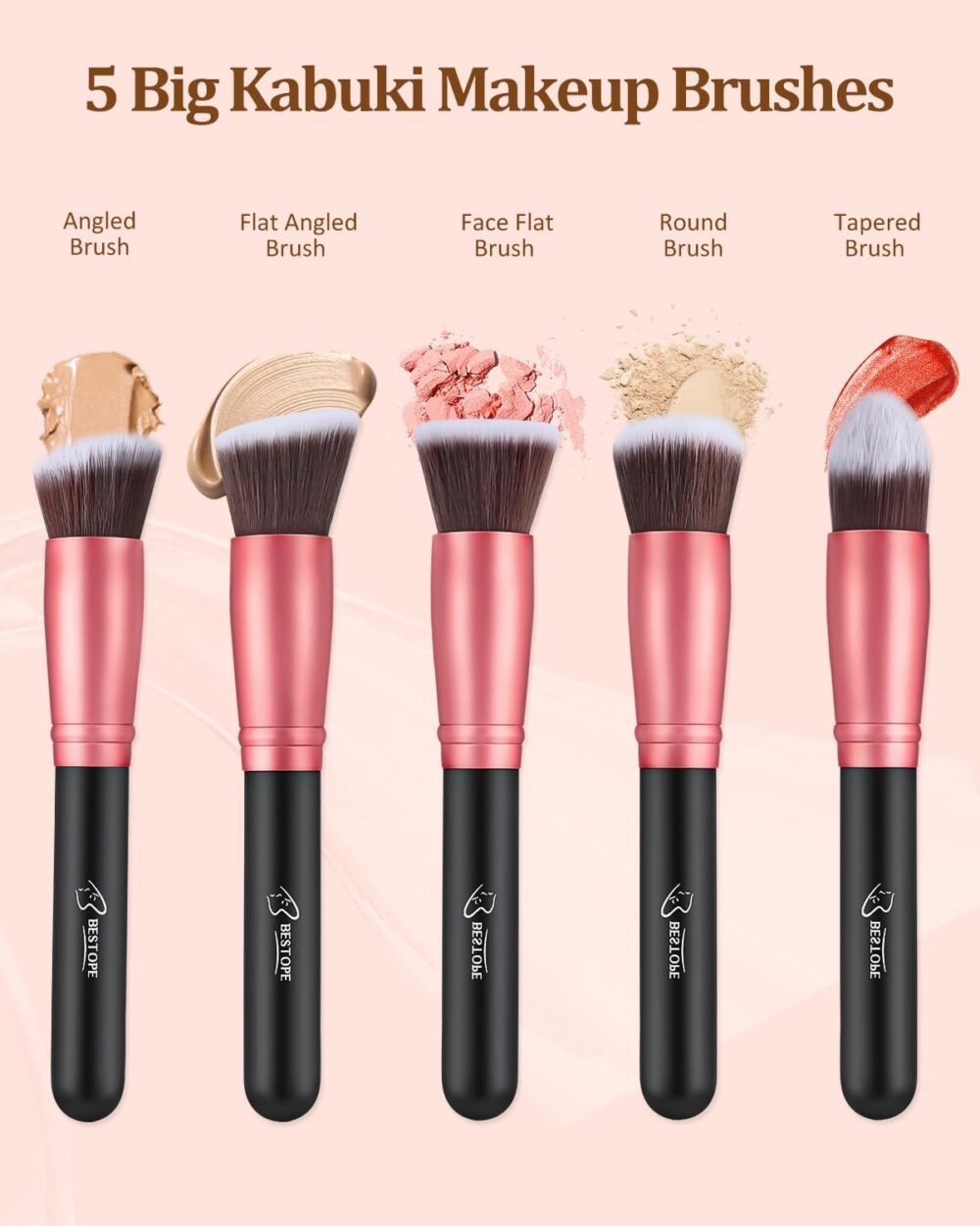 Bestope Makeup Brush Set - Image 3