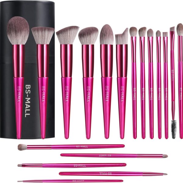 BS-MALL Makeup Brush Set 18 Pcs Premium Synthetic
