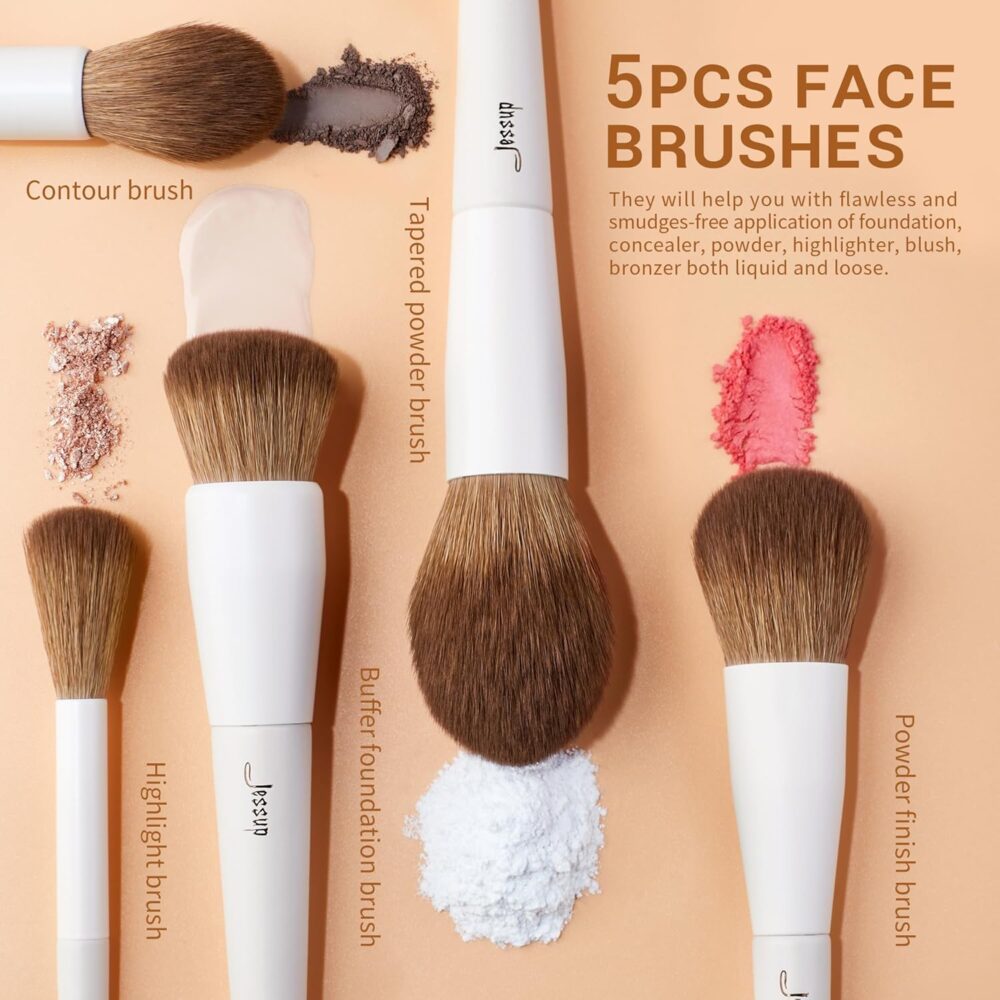Jessup Makeup Brushes 14Pcs Set - Image 3